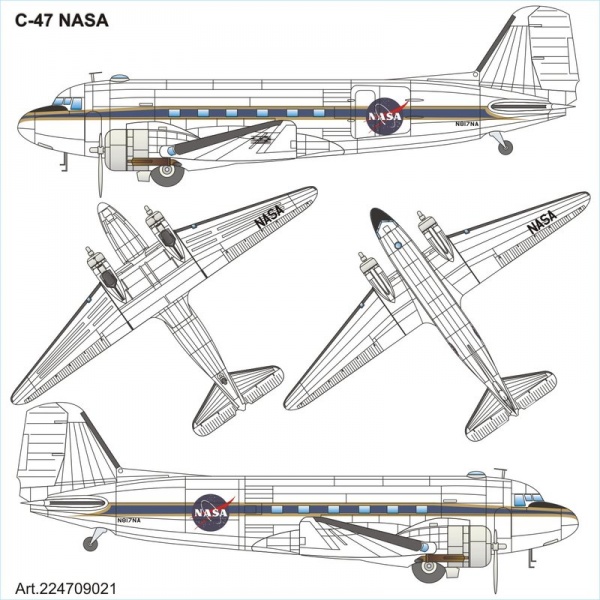 DOUGLAS C-47 NASA (limited edition)<br /><a href='images/pictures/ETH_Arsenal/224709021.jpg' target='_blank'>Full size image</a>